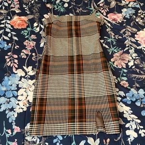 Papaya Plaid Mini Dress